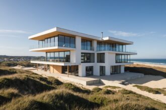 Maison moderne construite à Capbreton dans un cadre atlantique idéal