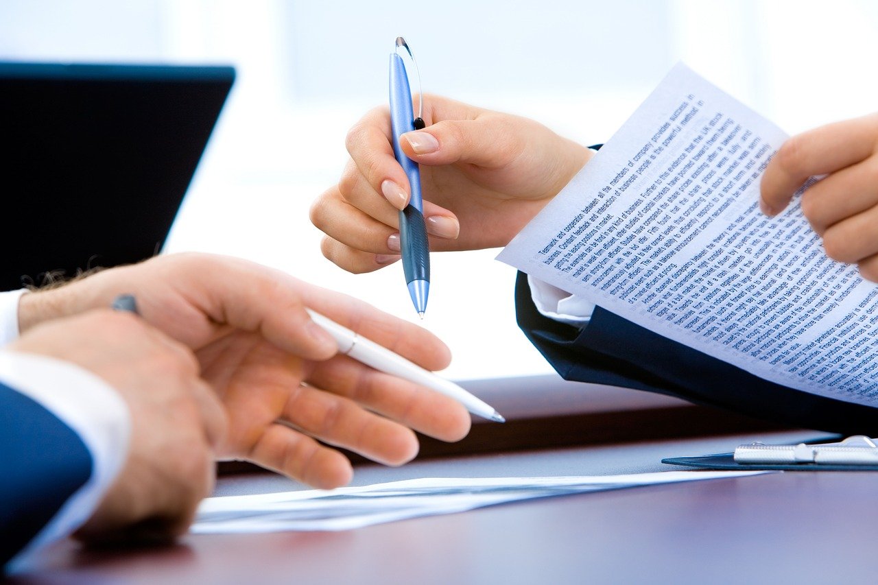 Signature d'un contrat